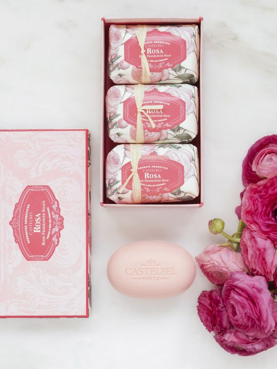 Ambiente Rose Set of 3 Soaps